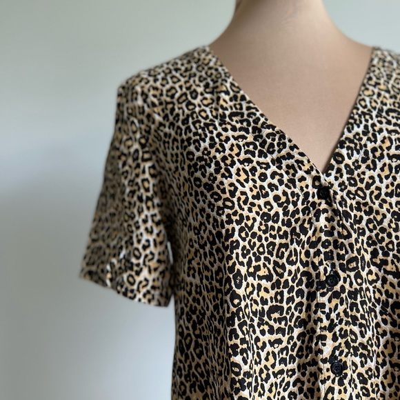NWT motel crosena leopard mini dress s - Picture 6 of 10